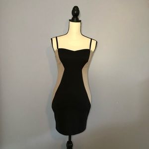 Forever21 Bodycon dress- Black and Tan